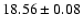 $18.56\pm0.08$