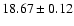 $18.67\pm0.12$