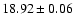 $18.92\pm0.06$