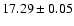 $17.29\pm0.05$