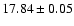 $17.84\pm0.05$