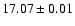 $17.07\pm0.01$