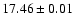 $17.46\pm0.01$