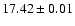 $17.42\pm0.01$