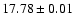 $17.78\pm0.01$