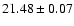 $21.48\pm0.07$