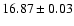 $16.87\pm0.03$
