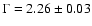 $\Gamma = 2.26 \pm 0.03$
