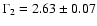 $\Gamma_2 = 2.63 \pm 0.07$