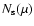 $N_{\rm s}(\mu)$