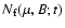 $N_{\rm f}(\mu,B;t)$