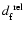 $d_{\rm f}^{\rm ~rel}$