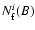 $N_{\rm f}^i(B)$