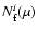 $N_{\rm f}^i(\mu)$