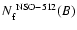 $N_{\rm f}^{\rm ~NSO-512}(B)$