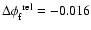 $\Delta \phi_{\rm f}^{\rm ~rel} = -0.016$