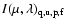 $I(\mu,\lambda)_{\rm q,u,p,f}$
