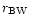 $r_{\rm BW}$