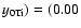 $y_{\rm0Ti})=(0.00$