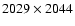 $2029\times2044$