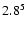 $\rm 2.8^{5}$