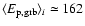 $\langle E_{{\rm p,grb}} \rangle_i \simeq 162$