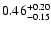 $\rm0.46^{+0.20}_{-0.15}$