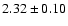 $2.32\pm0.10$