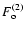 $F_{\rm o}^{(2)}$