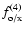$ f_{{\rm o}/{\rm x}}^{(4)}$