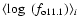 $ \langle \log~(f_{\rm o11.1})\rangle_i $