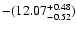 $\rm -(12.07^{+0.48}_{-0.52})$