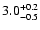 $\rm 3.0^{+0.2}_{-0.5}$