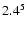 $\rm 2.4^{5}$