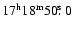 $17^{\rm h}18^{\rm m}50\hbox{$.\!\!^{\rm s}$ }0$