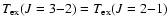 $T_{\rm ex}(J=3{-}2) = T_{\rm ex}(J=2{-}1)$