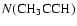 $N({\rm CH_3CCH})$