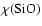 $\chi({\rm SiO})$