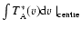 $\int T_{\rm A}^{*}(v){\rm d}v \mid_{\rm centre}$