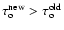 $\tau_{\rm o}^{\rm new}>\tau_
{\rm o}^{\rm old}$