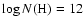 $\log
N({\rm H})=12$