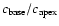 $c_{\rm base}/c_{\rm apex}$