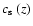 $\mbox{$c_{{\rm s}}$ }(z)$