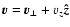 ${\vec v} = {\vec v_{\perp}} + v_{z}\vec{\hat{z}}$
