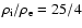 $\rho _{\rm i}/\rho _{\rm e} = 25/4$