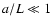 $a/L \ll 1$