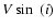 $V\sin~(i)$
