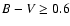 $B-V\geq0.6$
