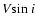 $V{\rm sin}~i$