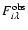$F^{\rm obs}_{i\lambda}$